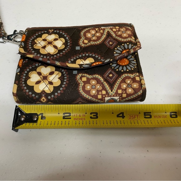 Vera Bradley wristlet wallet Canyon brown boho floral cottage core - Picture 6 of 9
